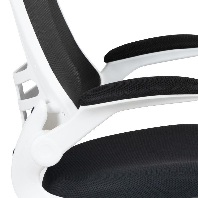 Flash Furniture Mid-Back Mesh Swivel Ergonomic Task Office Chair with Flip-Up Arms