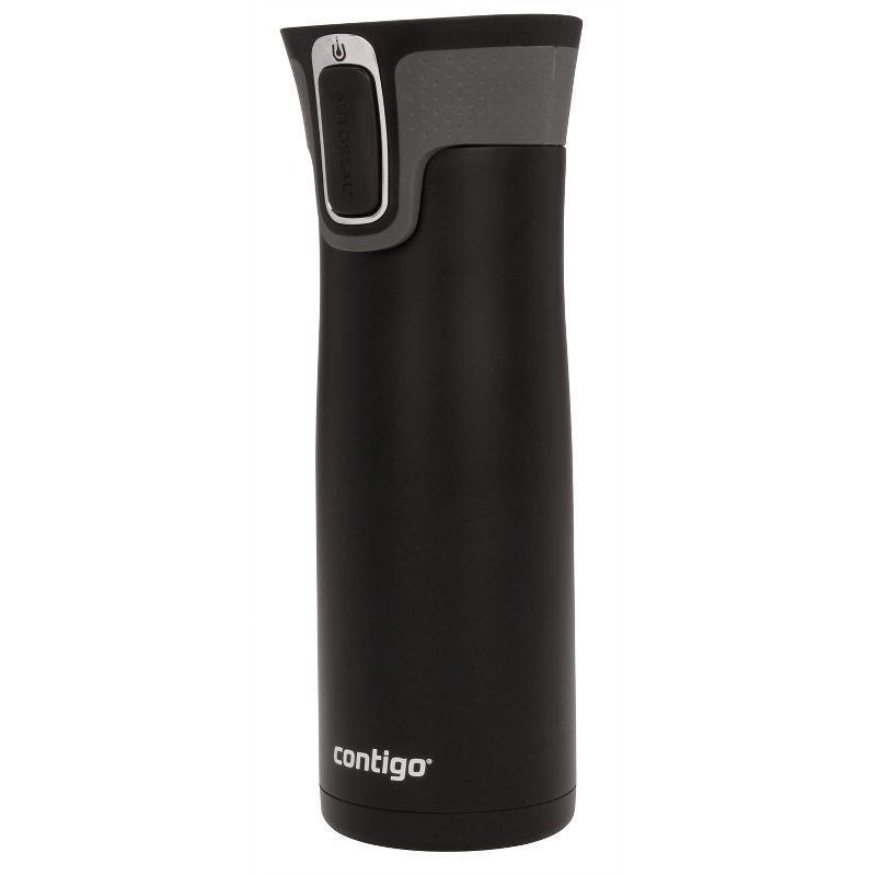 Contigo West Loop 20oz Stainless Steel Travel Mug Black: Autoseal, Vacuum-Insulated, Spillproof Coffee Cup