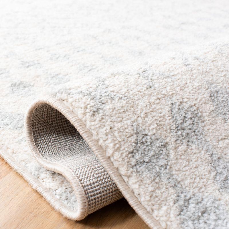 Tulum TUL240 Power Loomed Indoor Area Rug - Ivory/Light Grey - 5'3"x7'6" - Safavieh