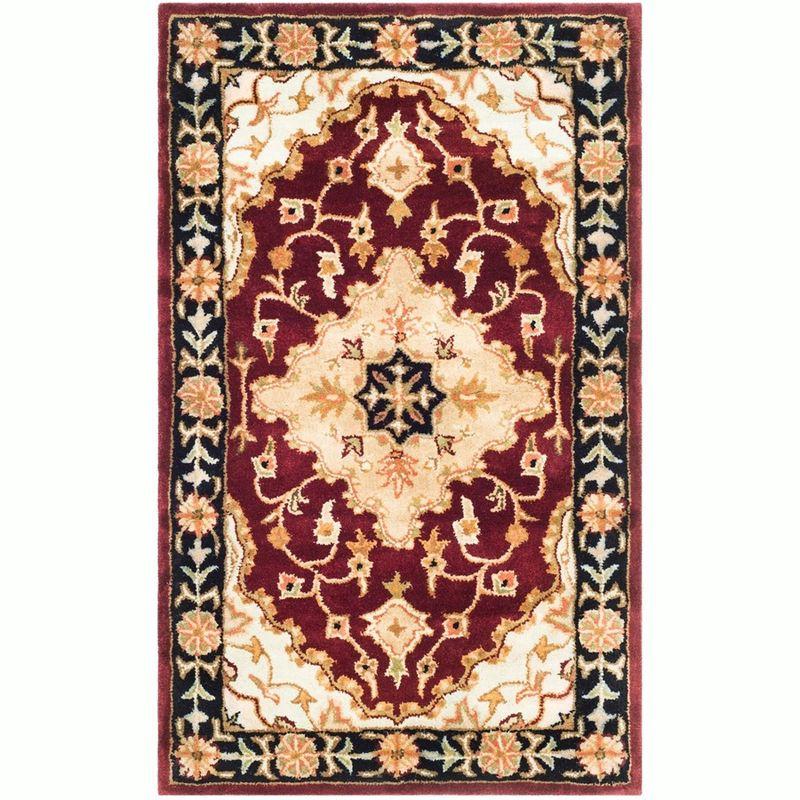Heritage HG760 Handmade Accent Rug - 3'x5' - Red/Black - Safavieh