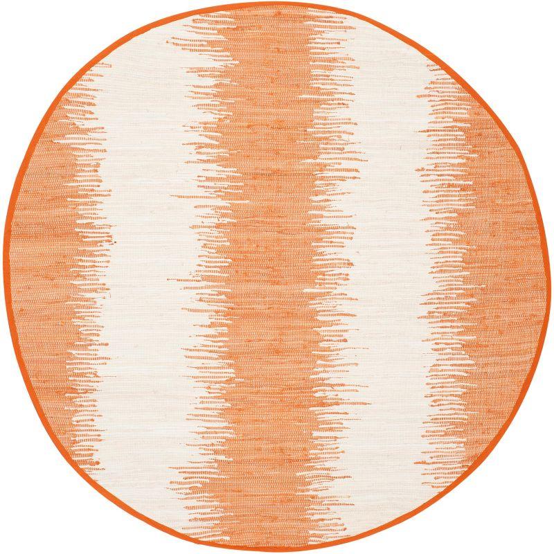Montauk MTK751 Hand Woven Indoor Area Rug - Orange - 6' Round - Safavieh
