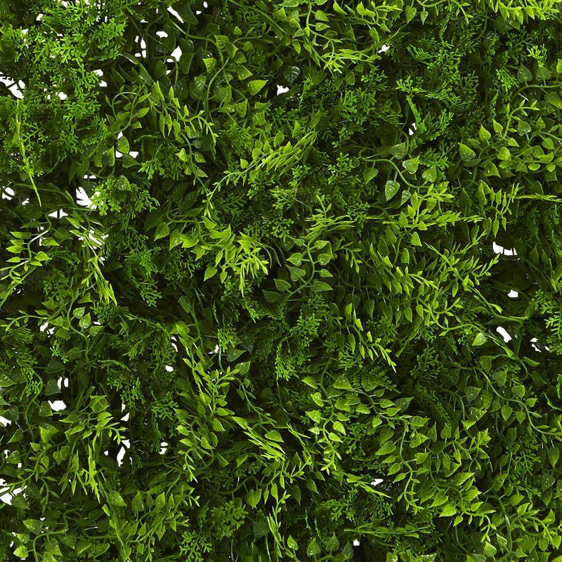 20" X 20" Lush Mediterranean Artificial Fern Wall Panel - Nearly Natural: UV Resistant, Indoor/Outdoor Decor