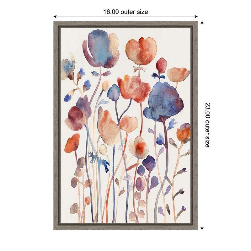 Amanti Art Wild Flowers II by Maya Woods Canvas Wall Art Print Framed 16 x 23-in.