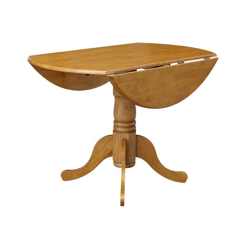 42" Mason Round Dual Drop Leaf Dining Table - International Concepts