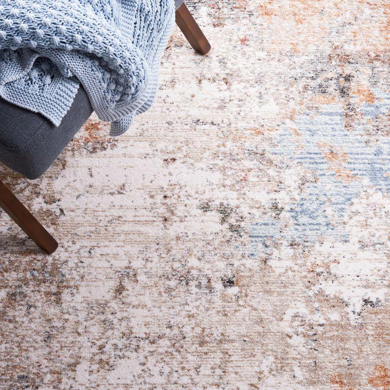 Jasmine JSM341 Power Loomed Area Rug - Beige/Light Blue - 5'3"x5'3" - Safavieh.