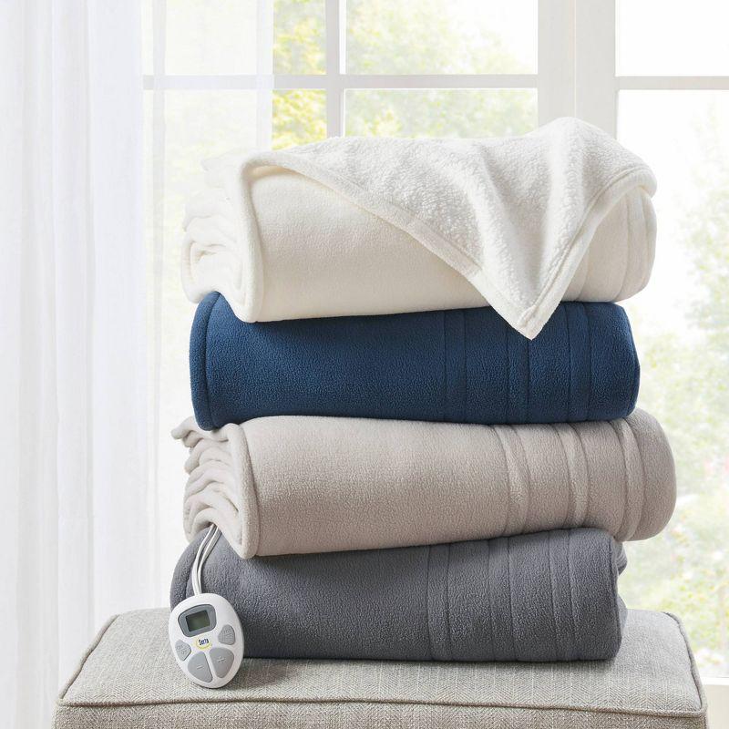 Serta Fleece to Sherpa Heated Blanket