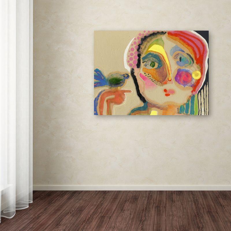 Trademark Fine Art - 14"x19" Wyanne 'The Talker' Canvas Art