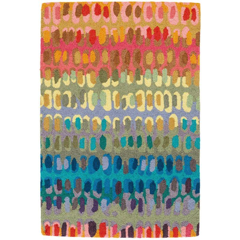 Paint Chip Multi Hand Micro Hooked Wool Rug