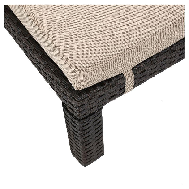 Puerta Set of 2 Wicker Chaise Lounge - Dark Brown - Christopher Knight Home