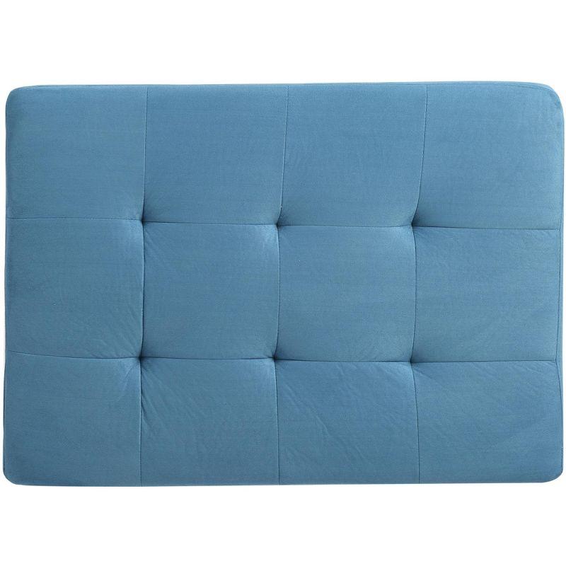 Passion Furniture Malone Aqua Tufted Ottoman