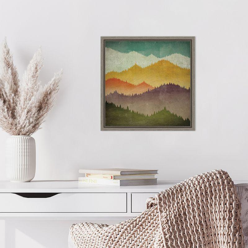 Amanti Art Mountain View by Ryan Fowler Framed Canvas Wall Art