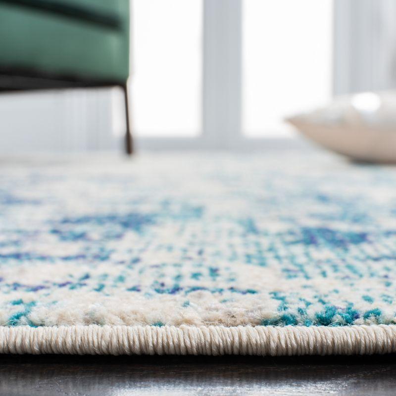 Madison MAD471 Power Loomed Indoor Area Rug - Ivory/Turquoise - 8'x10' - Safavieh