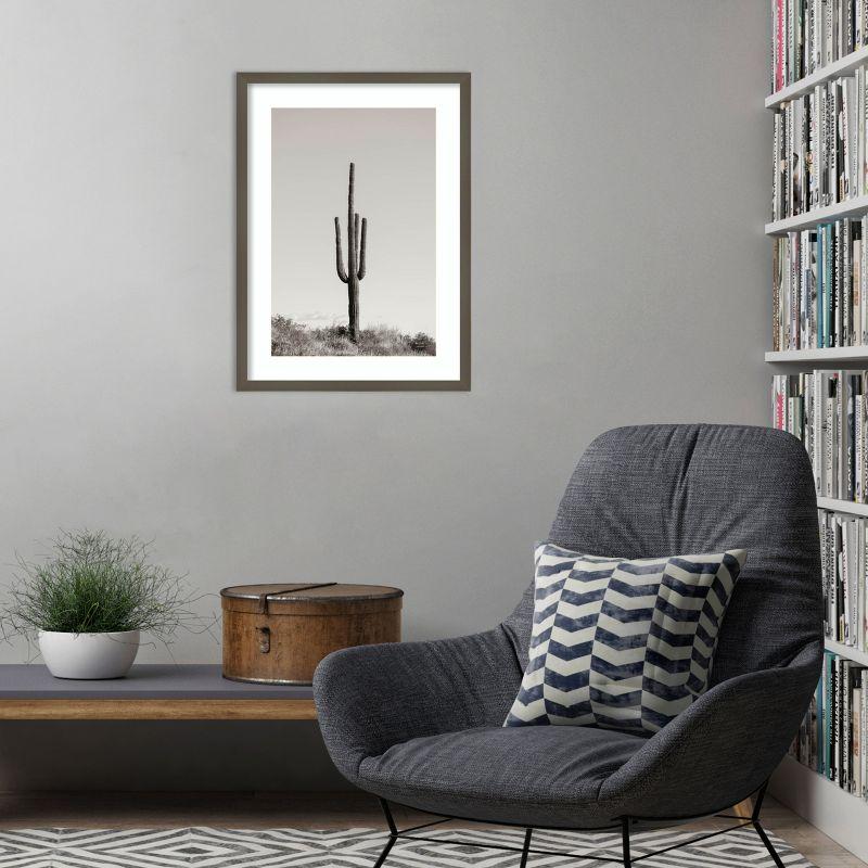 Amanti Art Saguaro Afternoon by Nathan Larson Wood Framed Wall Art Print