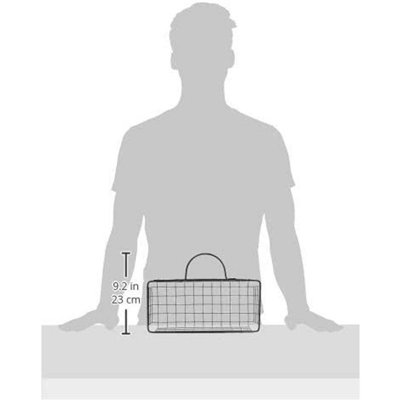 Asst Aqua Wire Wall Basket Set/2