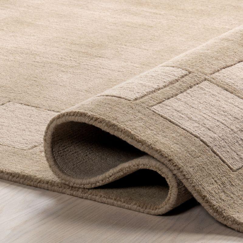 Milchan High Low Wool Blend Area Rug