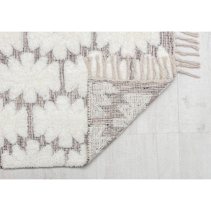 Rugs America Carter CR10A Bohemian Textured/Trellis Area Rug for Dining Room Rug Neutral Rug Living Room Rug Kitchen, 8'x10'