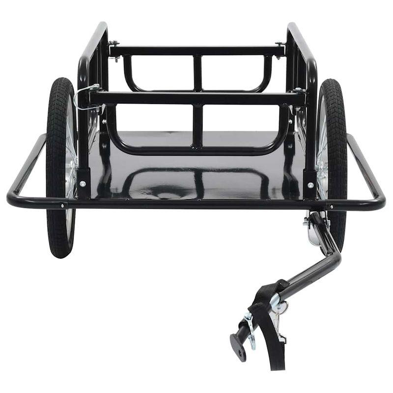 VidaXL Bike Trailer 51.2"x28.7"x19.1" Steel Black