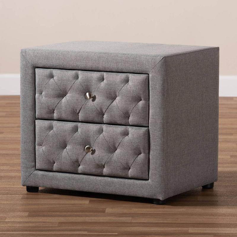 Lepine 2 - Drawer Wood Nightstand - Baxton Studio