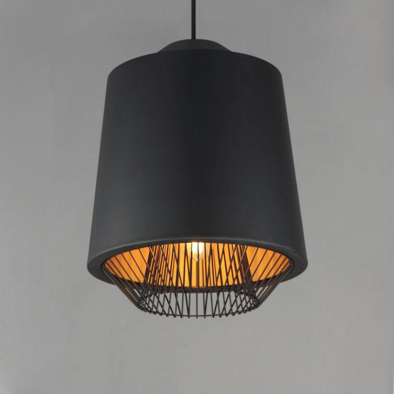 ET2 Lighting Phoenix 1 - Light Pendant in  Black/Gold