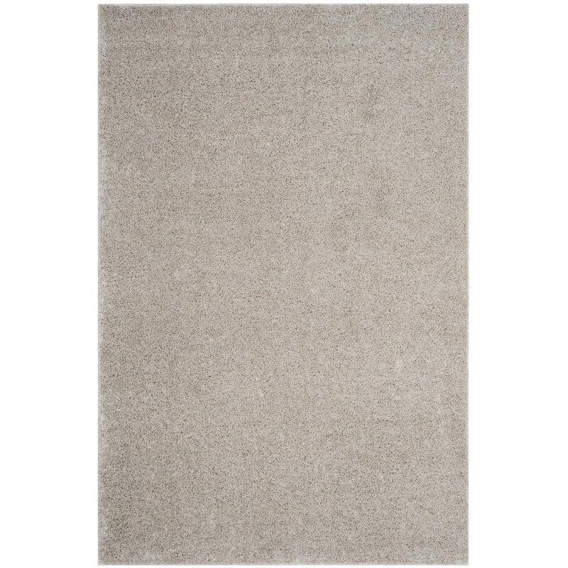 Linen 4' x 6' Solid Shag Area Rug