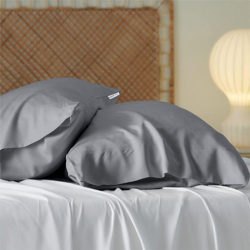 Bedsure Bedsure Pillow Cases Queen Size Set Of 2 - Polyester & Rayon Derived From Bamboo Cooling Pillowcase, Breathable, Soft And Wrinkle-Free Pillow Covers With Envelope Closure, Gifts, 20X30 Inches