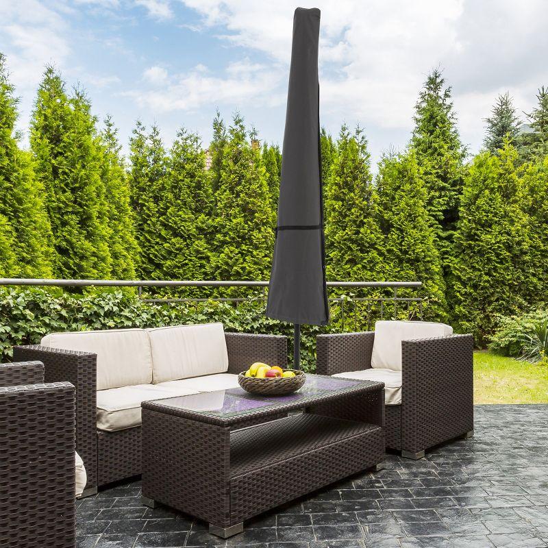 Nature Spring Patio Umbrella Cover – Heavy-Duty Waterproof Protection for Market Umbrellas