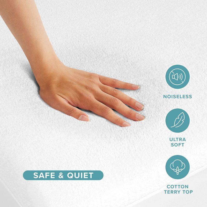 Bare Home Waterproof Fitted Mattress Protector Mattress Protector Case Pack