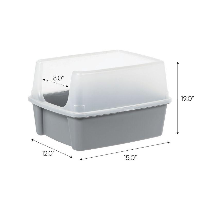 IRIS USA, Inc. Plastic Enclosed Litter Box with Scoop