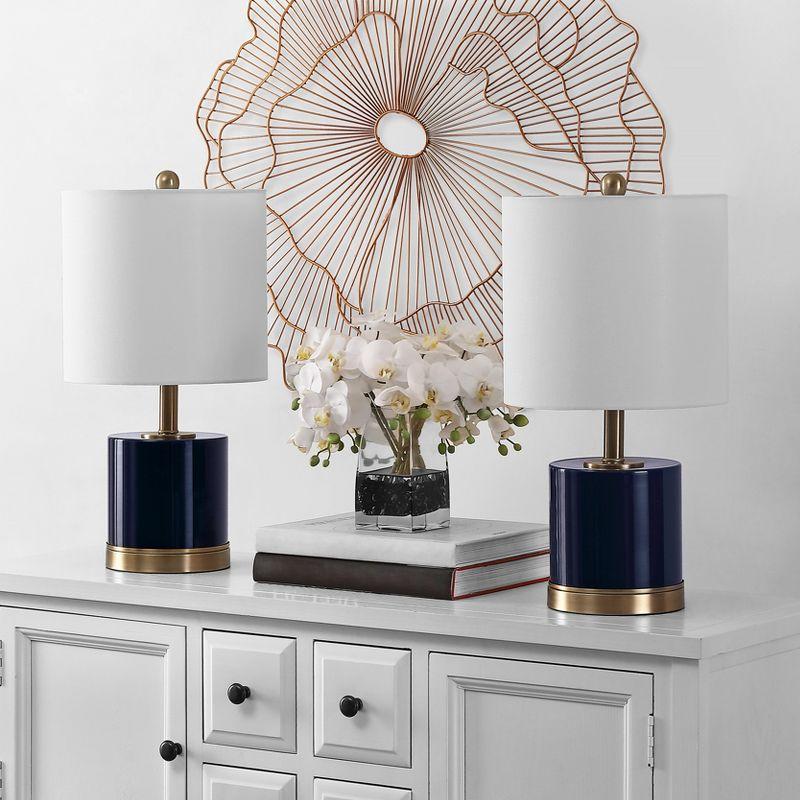Jayce Table Lamp (Set of 2) - 20.5 Inch Height - TBL4309 - Navy Blue - Safavieh
