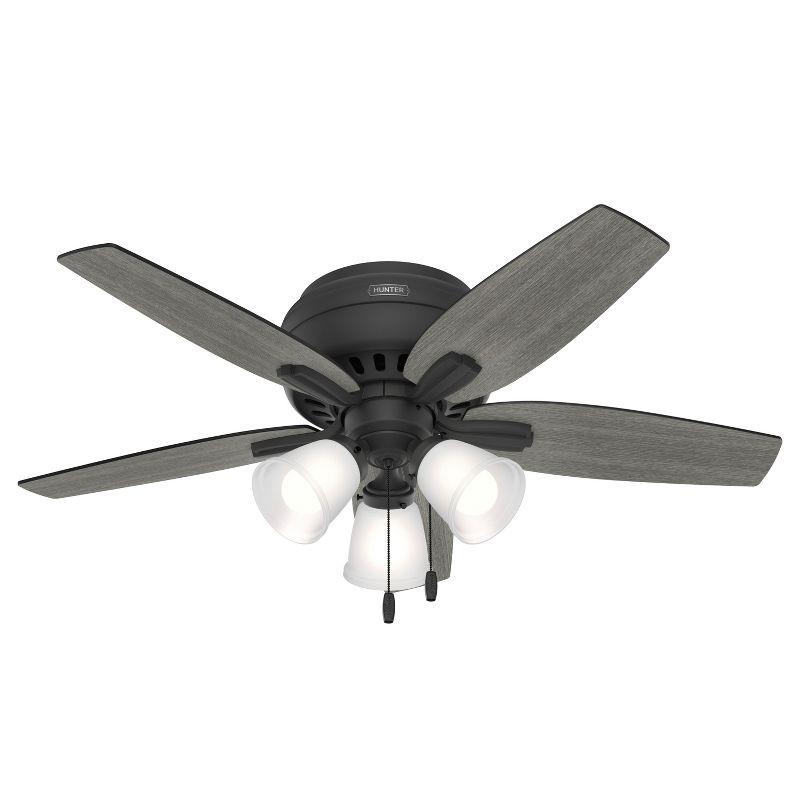 42" Newsome 5 - Blade Flush Mount Ceiling Fan with Lights and Pull Chains