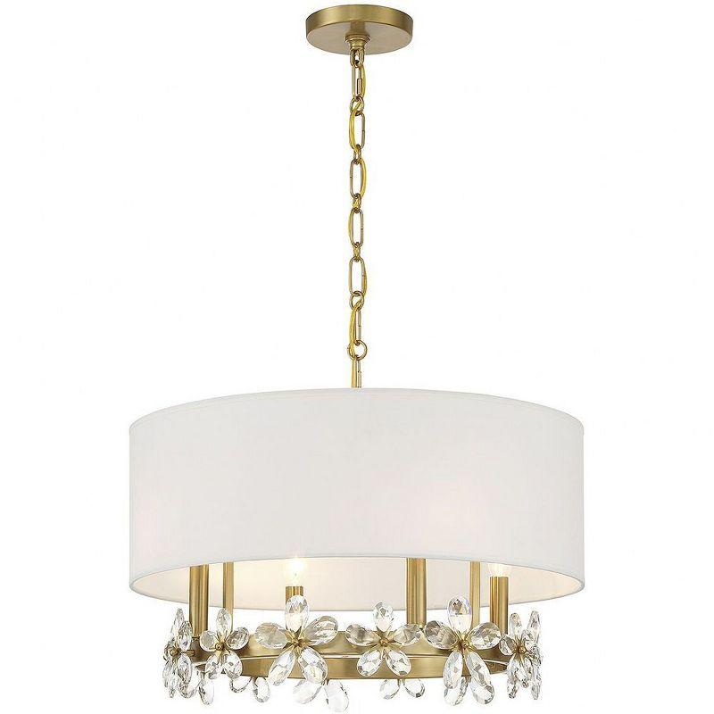 Savoy House Dahlia 4 - Light Pendant in  Warm Brass
