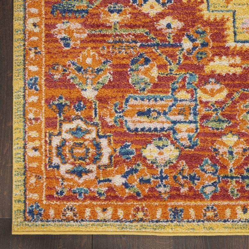 Nourison Allur Bohemian Indoor Rug Red Multicolor 2'3" x 7'6"
