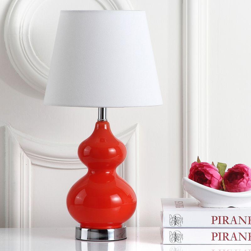 Eva Double Mini Table Lamp - KID4086 - Orange - Safavieh Kids