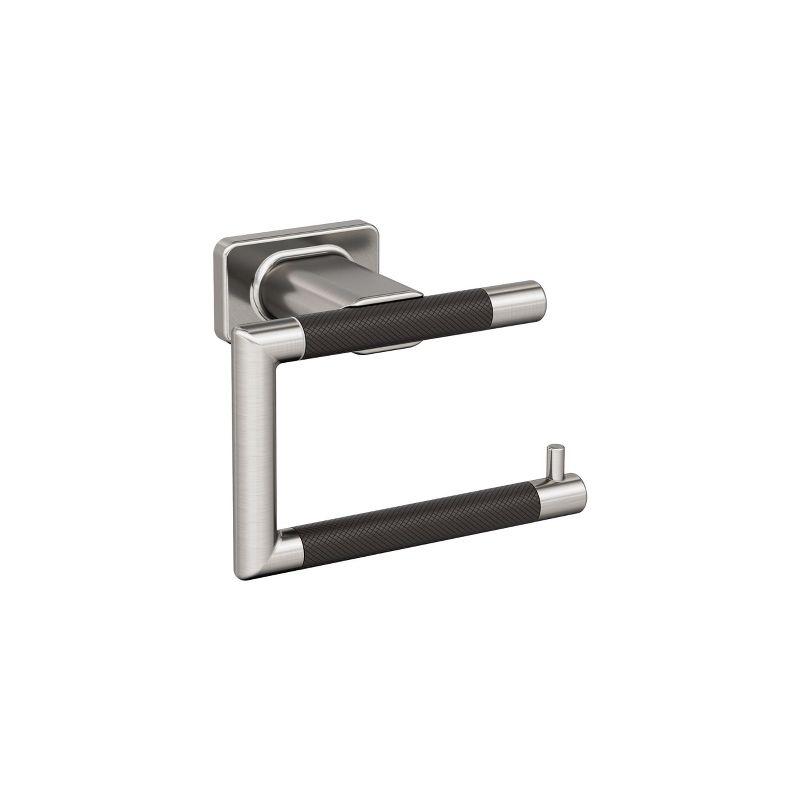 Brushed Nickel and Oil-Rubbed Bronze Single Post Toilet Paper Holder