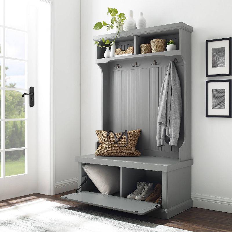 Seaside Hall Tree 40'' Wide with Bench and Shoe Storage