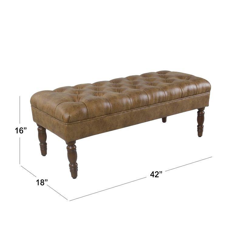 Classic Tufted Medium Bench - HomePop