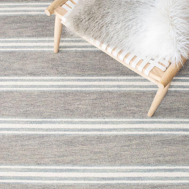 Metro MET601 Hand Tufted Indoor Area Rug - Grey/Ivory - 6'x6' - Safavieh