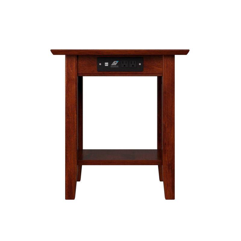 Nantucket End Table with Charger - AFI