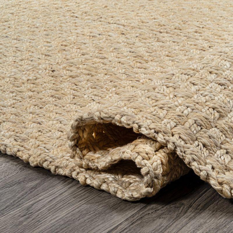 JONATHAN Y Estera Hand Woven Boucle Chunky Jute Ivory 3 ft. x 5 ft. Area Rug