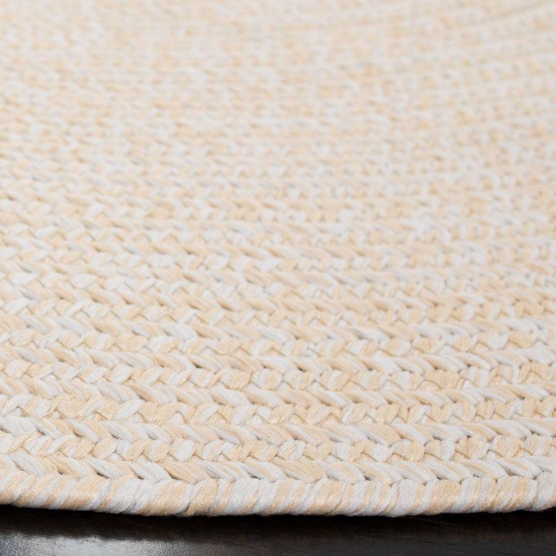 Braided BRD315 Hand Woven Area Rug - Ivory/Beige - 6' Round - Safavieh.