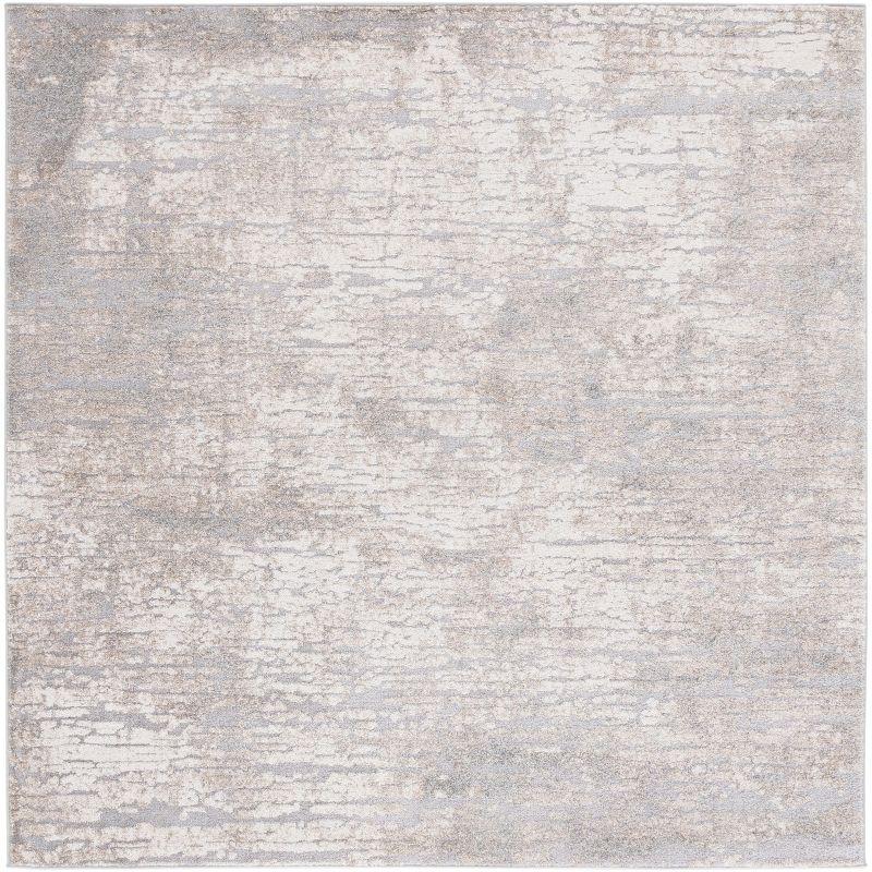 Spirit 100 SPR126 Power Loomed Indoor Area Rug - Taupe/Ivory - 6'7"x6'7" - Safavieh