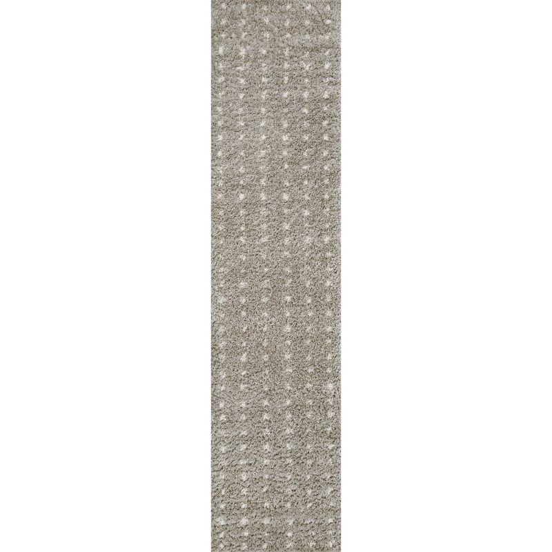 Pele Modern Geometric Dot Shag Indoor Area Rug - JONATHAN Y