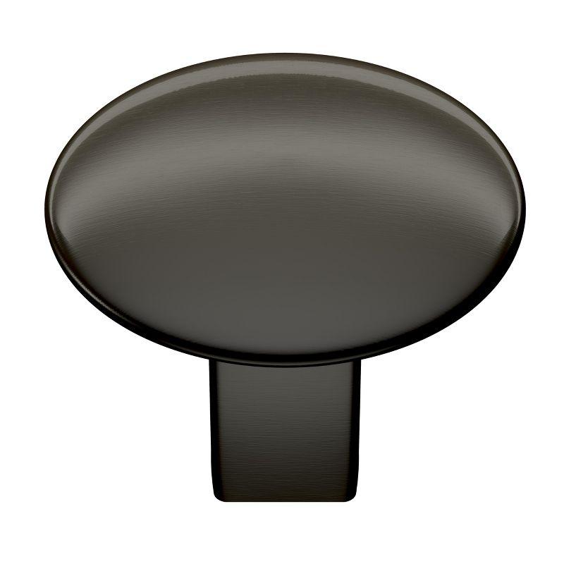 Amerock Riva 1-1/4 inch (32mm) Diameter Graphite Cabinet Knob