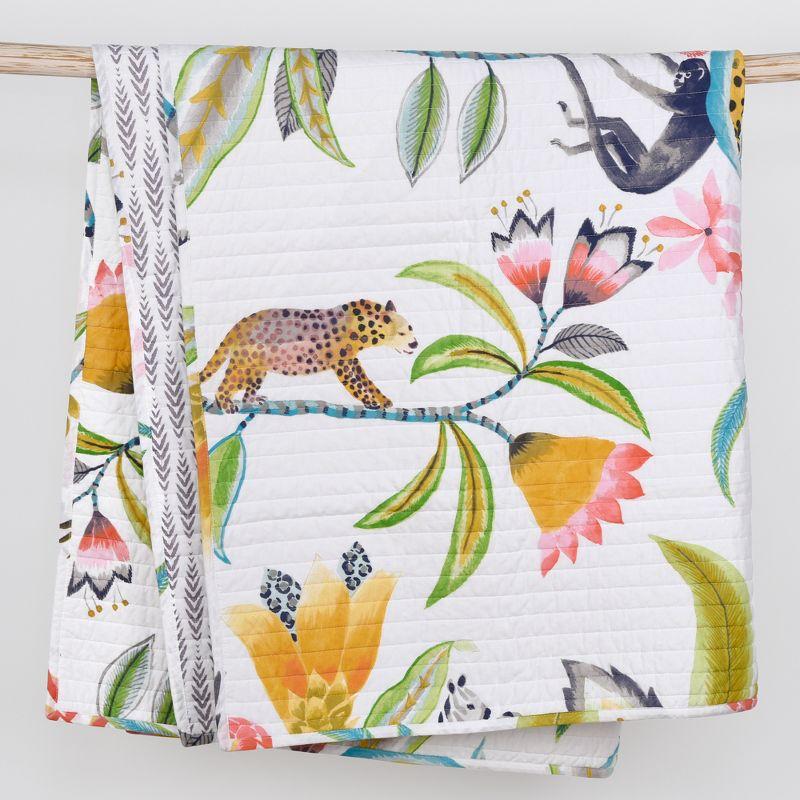 Melina Tropical Floral Quilt Set - King Quilt and Two King Shams Multi - Levtex Home