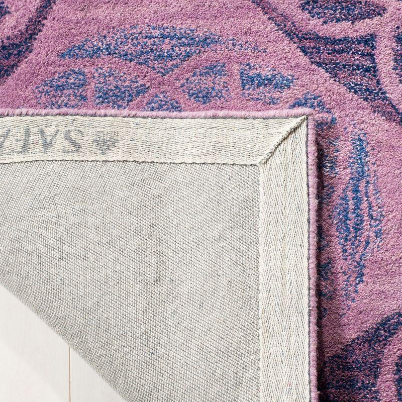 Wyndham WYD376 Hand Tufted Indoor Area Rug - Purple - 4'x6' - Safavieh.