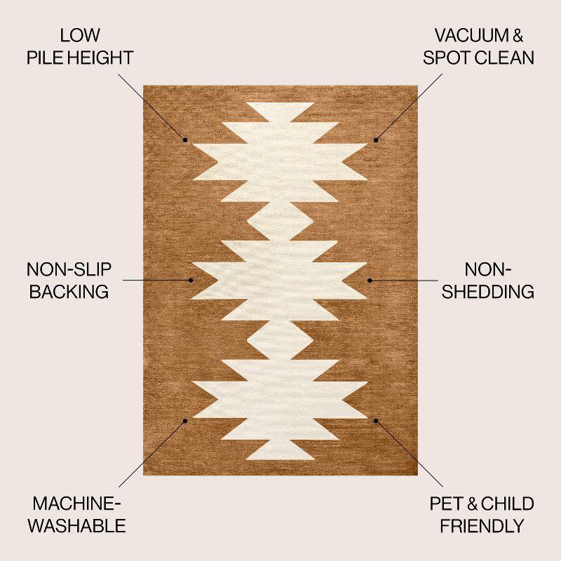 Chayton Minimalist Geometric Machine-Washable Area Rug - JONATHAN Y