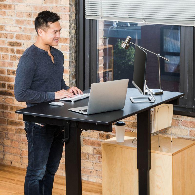 Fontclair Adjustable Metal Base Standing Desk