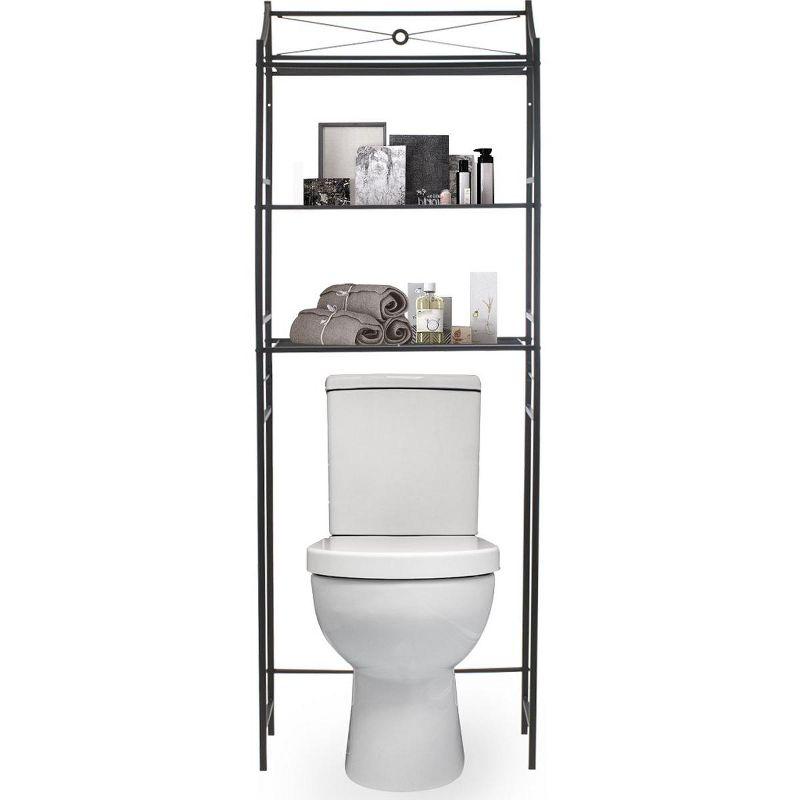 Sorbus Over the Toilet Shelves Space Saver Black