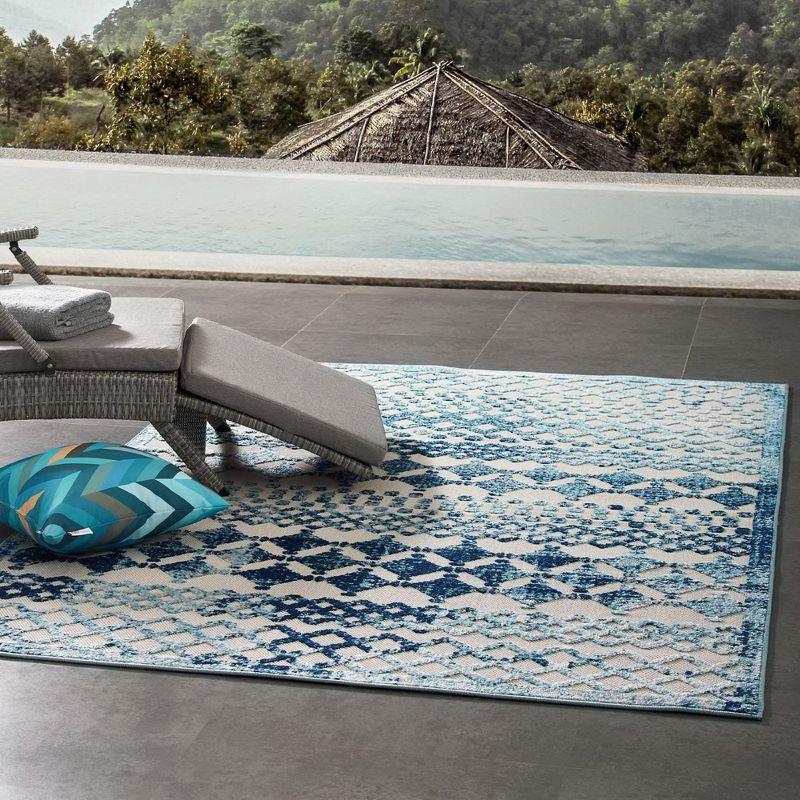 Modway Modway Coronado Distressed Diamond Outdoor Area Rug by Havenside Home
