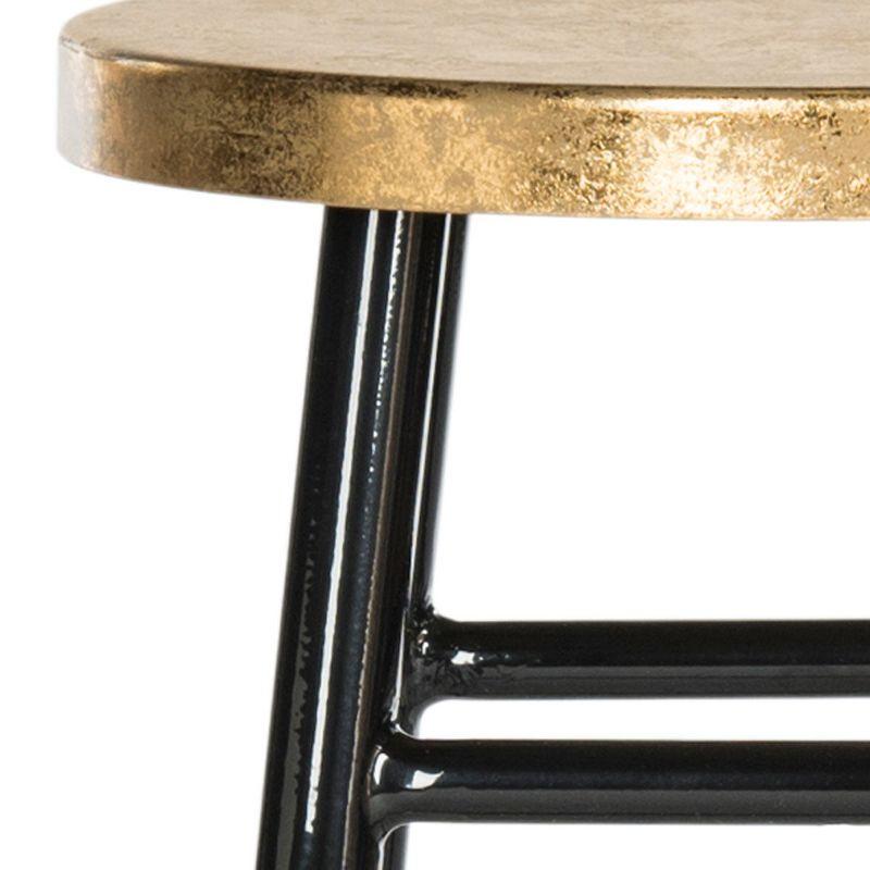 Emery Dipped Gold Leaf Counter Stool  - Safavieh